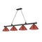 Z-Lite Cordon 4 Light Billiard, Bronze & Red 2306-4BRZ-PRD - alternate 5